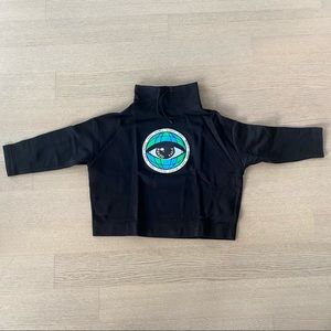 Kenzo funnel-neck cropped sweatshirt 💚🌎 👁💙